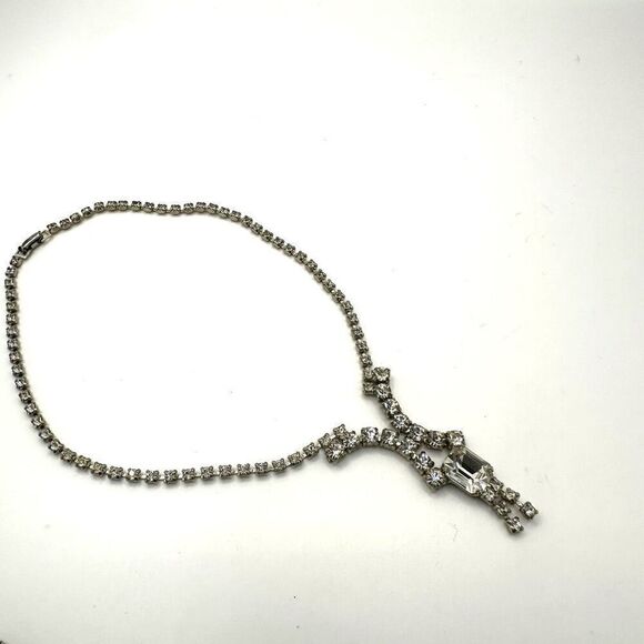 Rhinestone necklace - Picture 2 of 9